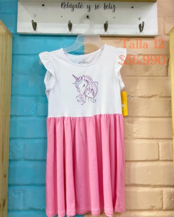 vestido de niña de unicornio